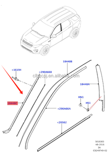 Para <span class=keywords><strong>Land</strong></span> <span class=keywords><strong>Rover</strong></span> Discovery Sport 2015- LR061135 LR061136 A Pilar Trim Panel moldura cubierta exterior tira de acabado - Product Image 2