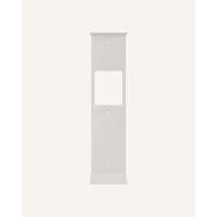 Étagère murale verticale en métal Finn, acier thermolaqué mat, style industriel moderne, pour salon ou bureau, fixation murale