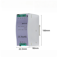 Alimentation industrielle DELTA sur rail DIN, simple, 75W 120W 150W 240W AC-DC 12V 24V 36V 48V 10A NDR-75-12 NDR-120-24