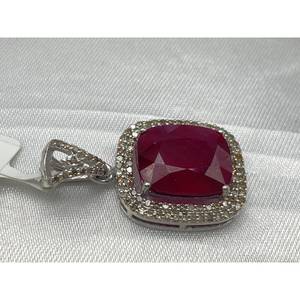 Nuevo Colgante de RUBÍ de Lujo Más Vendido, Plata de Ley 925, Regalo para Fiestas, Bodas, Compromisos, Ceremonias Religiosas y Eventos - Product Image 5