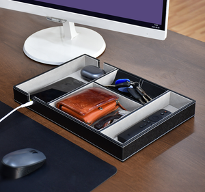 Organisateur de bureau, plateau de rangement carré pliable pour articles divers - Product Image 3