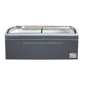 Congélateur horizontal combiné d'armoire d'île Pour les aliments surgelés Affichage en verre d'ouverture supérieure Réfrigérateur - Product Image 5