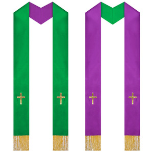 Costume de <span class=keywords><strong>Prêtre</strong></span> pour Halloween, <span class=keywords><strong>Chasuble</strong></span> de Célébrant, Vêtement Liturgique Catholique, Robe de Messe avec Pompon, Robe de Clergé pour Hommes - Product Image 6