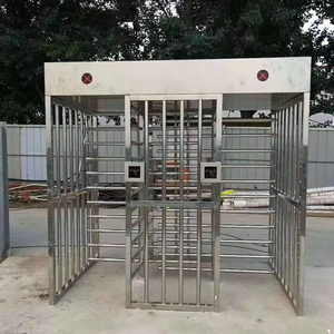 Bảo mật cao đầy đủ chiều cao Cửa quay hai làn cho người đi bộ cổng thép không gỉ kiểm soát truy cập cửa quay - Product Image 6