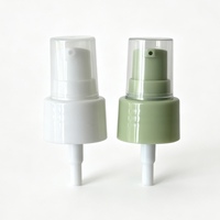 Pompe à lotion en plastique brillant anti-déversement et anti-fuite 24/410, couleur personnalisée, avec capuchon anti-poussière transparent à visser pour flacon