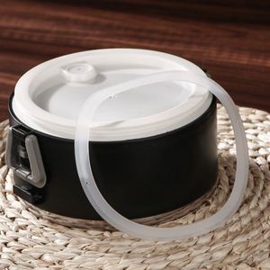 Pot isotherme portable multi-couches en acier inoxydable de style japonais, boîte à lunch double couche pour étudiants, vente en gros - Product Image 3