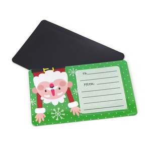 Imán de nevera delgado con logotipo personalizado barato, imán de nevera con adhesivo para empresas - Product Image 2