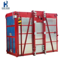 Treuil de construction électrique SC200, haute sécurité, levage fiable, économique, manutention verticale de matériaux, capacité 2x2000kg, 250m