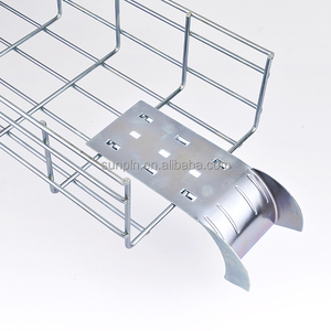 Cross Clip <strong>Wire</strong> Mesh Cable Tray Stainless Steel 304 316 Basket Cable Tray Under <strong>Desk</strong> Cable <strong>Management</strong> - Product Image 1
