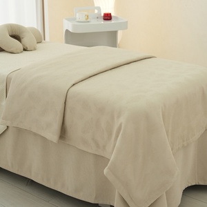 Hot bán massage tuina Spa Duvet cover <span class=keywords><strong>3D</strong></span> Lá Jacquard Quilting bộ đồ giường bộ cho Thẩm mỹ viện - Product Image 3