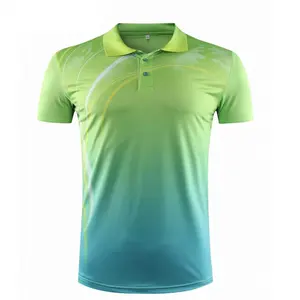 Groothandel Custom Sneldrogende Sport Gym Tennis Polo Shirt Sublimatie 100% Polyester Polo Golf T Shirts