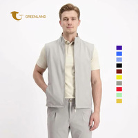 Chaleco cortavientos ligero de dos caras para hombre OEM al por mayor, chaleco sin mangas personalizado de lujo de alta calidad, calentador de cuerpo funcional