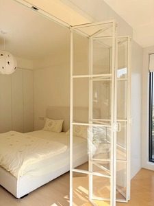 Puertas Plegables de Aluminio Modernas, Impermeables, con Vidrio Low-E, Personalizadas, <span class=keywords><strong>Tipo</strong></span> Acordeón, para Entrada, Cocina Exterior, Villa, Hotel - Product Image 2