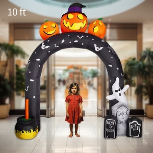 Decorazioni per Feste all'Aperto, <span class=keywords><strong>Streghe</strong></span> Gonfiabili di Halloween Alte 1,8 Metri che Preparano Medicina, Decorazione Gonfiabile per Giardino - Product Image 2