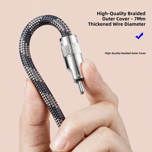 Câble de charge portable USB-C vers USB-C 60W <span class=keywords><strong>avec</strong></span> connecteur en alliage de zinc et tressage en nylon, idéal pour les voyages - Product Image 4