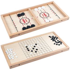 Rapide Puck Table <span class=keywords><strong>Jeu</strong></span> Paced Gagnant Hockey Football Conseil Famille Enfant Fête Jouets Amusants - Product Image 1