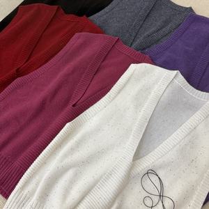 Printemps Nouveau Gilet Tricoté Femme <span class=keywords><strong>Pull</strong></span> Col V <span class=keywords><strong>Pull</strong></span> Gilet Sans Manches Top - Product Image 1