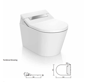 New Trend One Piece Intelligent Smart <strong>Seat</strong> Cover Electric Separate <strong>Toilet</strong> <strong>Bidet</strong> - Product Image 3