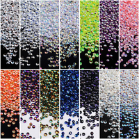 Perlas de Burbuja 3D Brillantes al por Mayor, Perlas Redondas de Poliéster de 2 mm, Purpurina para Manualidades con Resina, Decoraciones Navideñas