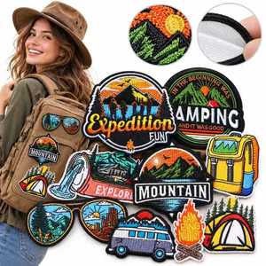 Parche Bordado Termoadhesivo para Camping y Senderismo, Aventura al Aire Libre, Exploración de Montaña, para Tiendas de Campaña - Product Image 1