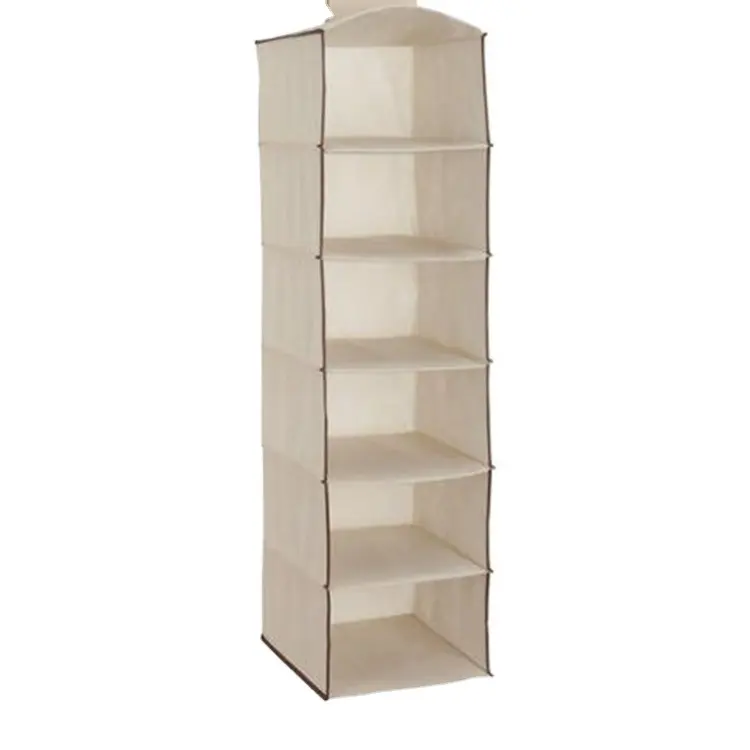 2023 Vlies 6 Regal Schuhe Kleidung Hängende Schublade Closet Organizer