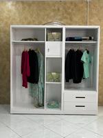 Armoire portable à 5 portes pour chambre à coucher, nouveau mobilier de maison avec 2 portes miroir et 2 tiroirs pour appartements