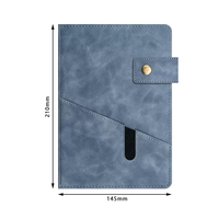 PQ Magnetisches Schnappverschluss-Notizbuch mit Anpassbarem Muster, Personalisiertes Geschenkset, Maßgefertigtes Leder-Geschäftsnotizbuch, Umweltfreundliches Gewebe