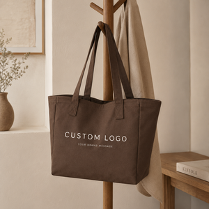 Custom Logo Printed Embroidery Tote <b>Bags</b> Cotton Canvas Zipper Reusable Durable Giant Large Grocery Sporty Tote <b>Bag</b> For Yoga - Product Image 4