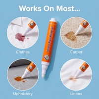 Stylo Détachant Portable pour Tissus 10ML – Nettoyage Instantané des Taches sur Vêtements, Tapis et Tissus d'Ameublement – Éliminateur de Taches de Café, Thé, Vin – Idéal pour les Déplacements et les Voyages