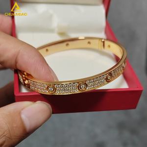 ホワイトイエローローズMoissaniteブレスレット925シルバーブレスレット女性用Moissaniteブレスレット缶パスダイヤモンドテスター - Product Image 2