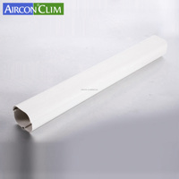 Vente directe usine – Gaine de protection droite en PVC blanc de 2 m pour conduites de climatisation et mini-split