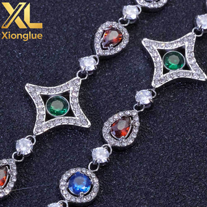 Nouvel Arrivage Bracelets à Maillons Géométriques en Acier Inoxydable Plaqué Or 18K Coloré, Sertissage Griffe, Style Hip Hop, Unisexe, 0.3m - Product Image 2