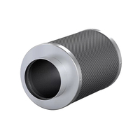 Filter Karbon Aktif LONGWELL untuk Grow Tent, Kartrid 10-Inci, Media Pra-Filter Udara, Kipas Saluran Plastik 38/50 MM