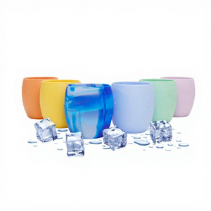 Gobelets à vin en verre à double paroi en silicone pour congélation et refroidissement, pour whisky, bourbon et scotch, OEM ODM - Product Image 3