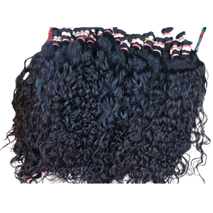 100% naturel humain cheveux bruts vierge de l'inde humain tressage cheveux en vrac meilleure vierge cheveux humains vague de corps - Product Image 1