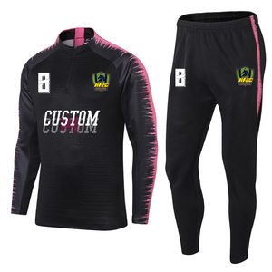 Offre Spéciale 1/4 Zipper Design Football Sports Training Survêtement Coupe automatisée Nom Sublimation Football Warm-Up Wear Sets Hiver - Product Image 4