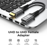 Câble adaptateur UHD 2.0 haute vitesse noir, câble adaptateur UHD 4k mâle vers femelle, câble UHD
