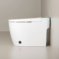 Toilettes intelligentes modernes Ensemble de toilettes intelligentes sanitaires sans contact Toilette intelligente à chasse d'eau automatique