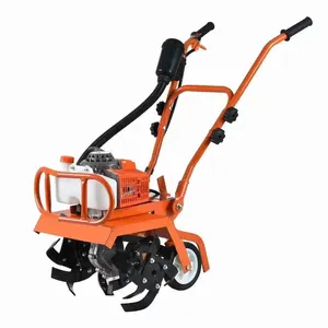 CE Approved gasoline 72CC 2-stroke agricultural rotavator mini cultivator farm hand rotavator tractor tillers mini power tiller