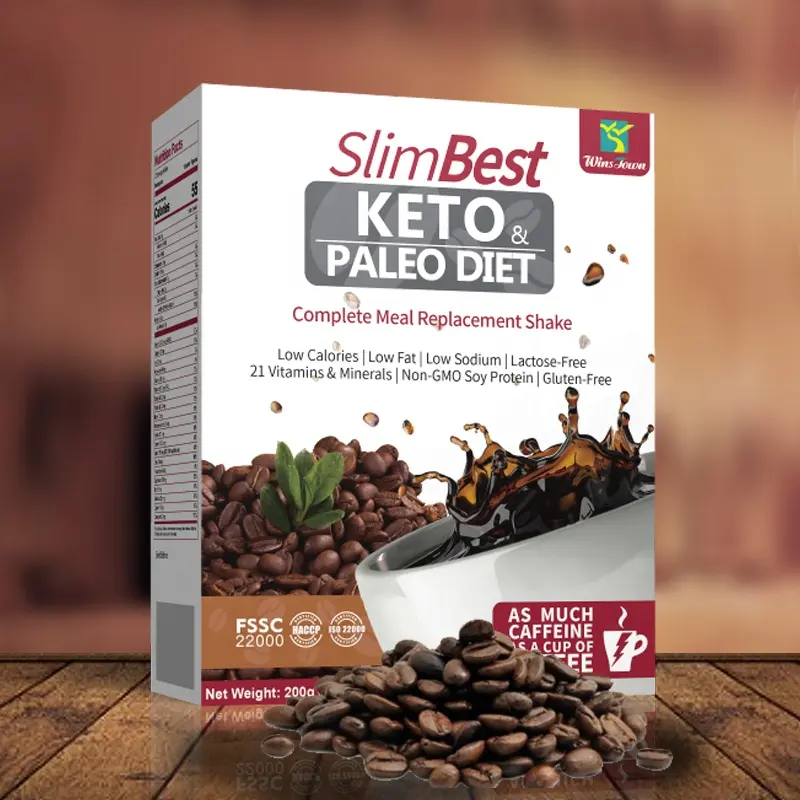 Slim best keto coffee paleo diet meal sostituzione shake caffè istantaneo vegano a base di erbe super verde per la disintossicazione della perdita di peso