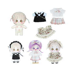 20 cm coton poupée costume spot <span class=keywords><strong>Eva</strong></span> avec simulation bête oreille sa queue cheveux <span class=keywords><strong>nu</strong></span> bébé robe robe pneu poupée peluche bébé - Product Image 5