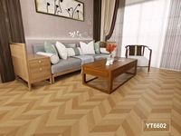 Revêtement de sol en vinyle PVC SPC à clic, motif chevron, grain de pierre, parquet en chevron, revêtement de sol imperméable
