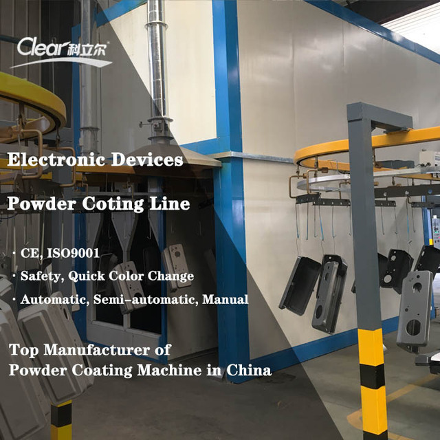 Electronic Devices Automated Powder Coating Line System with Powder Curing Oven and Powder Coating Gun China Top Manufacturer