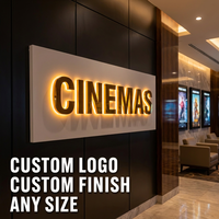 Logos publicitaires pour entreprises, logo 3D personnalisé, enseigne en lettres en relief, logo lumineux pour magasin, logo LED pour supermarché