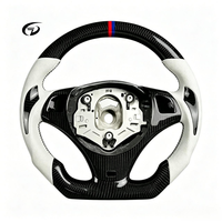 Volant personnalisé en fibre de carbone et cuir pour BMW E82 E87 E90 E92 E93, amélioration de l'intérieur pour les voitures de la série E