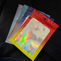 Pochette d'emballage alimentaire anti-odeur 3,5g avec logo personnalisé, refermable, holographique, découpée, en Mylar, pour sushi, lait, gelée