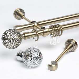 Embouts de tringle à rideau en forme d'étoile en métal chromé, accessoires de rideau neufs, support en fer pour toutes les saisons - Product Image 6