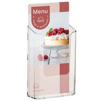 A4 acrylique transparent mural porte-brochures distributeur présentoir dépliant Restaurant hôtel boutique bureau