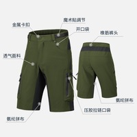 Vente en gros de shorts baggy de cyclisme pour hommes, shorts rembourrés pour VTT, shorts de cyclisme pour VTT