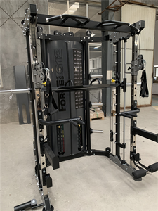 Fabrika fiyat vücut geliştirme kablo Crossover çok fonksiyonlu güç kafesi G12 Squat çerçevesi egzersiz eğitimi Smith makinesi - Product Image 3